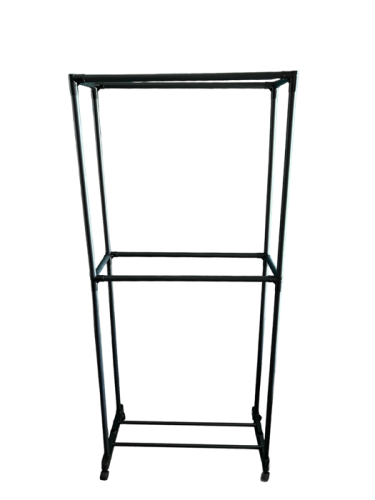 Perchero organizador de metal con ruedas – 2 niveles