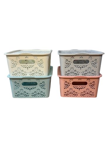 Caja organizadora grande con tapa