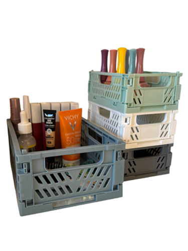 Contenedor organizador plegable mediano multiuso